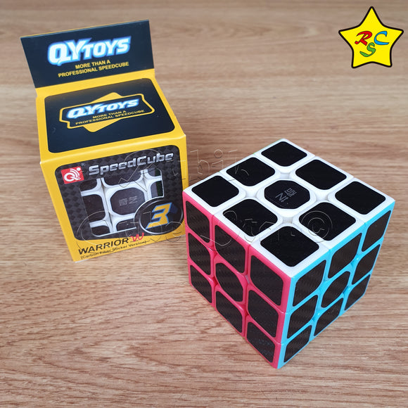 Warrior W Carbono Qiyi Cubo 3x3 Original Cobra Textura